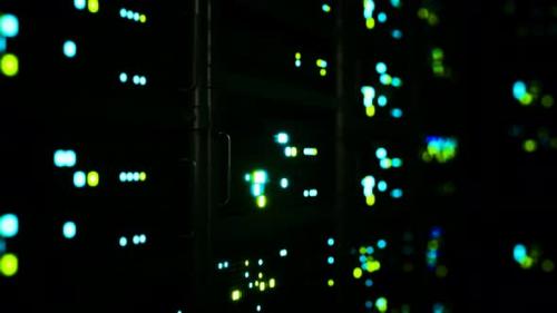 Videohive - Clean Industrial Interior of a Data Server Room with Servers - 33166609 - 33166609