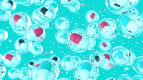 Videohive - Abstract art background of pills in bubbles - 33172004 - 33172004