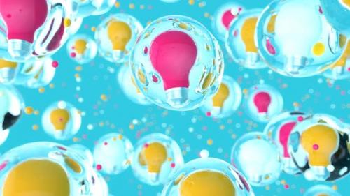 Videohive - Abstract art background of ideas in bubbles - 33172901 - 33172901