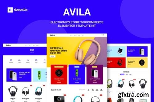 ThemeForest - Avila v1.0.0 - Electronic WooCommerce Elementor Template Kit - 33203096