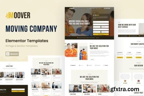 ThemeForest - Moover v1.0.0 - Moving Company Website Elementor Template Kit - 33175841