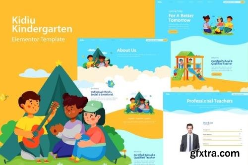 ThemeForest - Kidiu Kindergarten v1.0.0 - Child Care Elementor Template Kit - 33110492