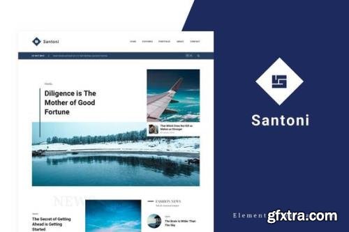 ThemeForest - Santoni v1.0.0 - Blog & Magazine Elementor Template Kit - 33171227