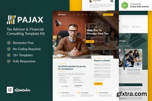 ThemeForest - Pajax v1.0.0 - Tax Advisor & Financial Consulting Elementor Template Kit - 33136761