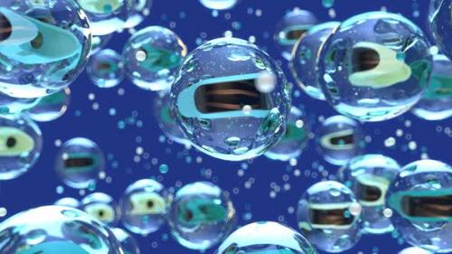 Videohive - Abstract art background of VR in bubbles - 33174579 - 33174579