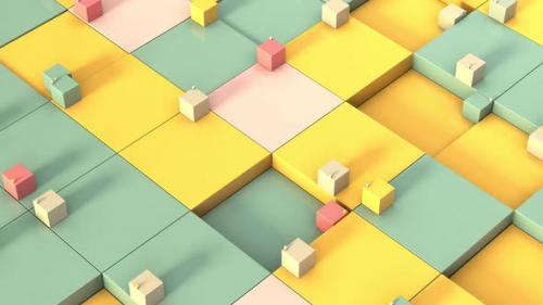 Videohive - Minimal Cubes Loop 27 - 33177055 - 33177055