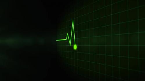 Videohive - Digital EKG Pulse Copy Space - 33183897 - 33183897