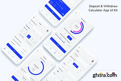 Deposit & Withdraw Calculator App UI Kit