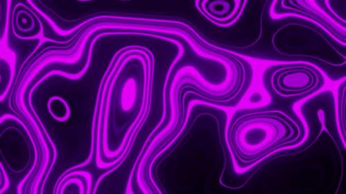 Videohive - Purple Neon Oil Spot Background Vj Loop 4K - 33189434 - 33189434