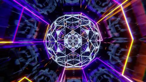 Videohive - Abstract Sci-fi Futuristic Tunnel VJ Loop - 33191275 - 33191275