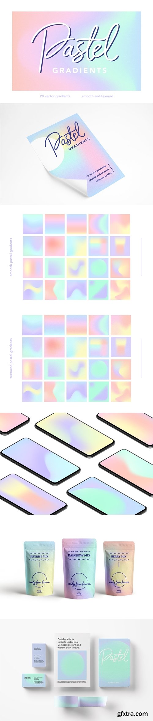 Pastel gradients