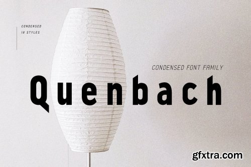 CreativeMarket - Quenbach Condensed Font Family 4243624