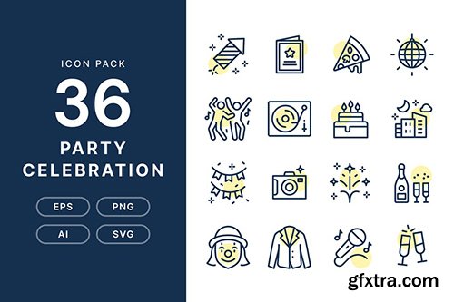 Party Celebration - Icon Pack B5H9XSN