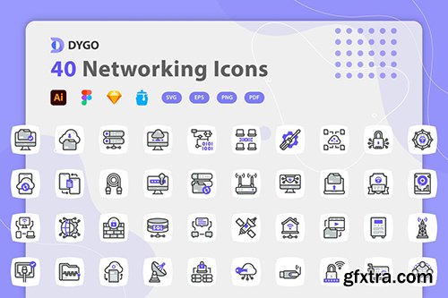 Dygo - Networking Icons PE5Z2Y4