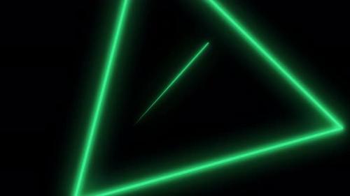 Videohive - Abstract background with neon triangles - 33059945 - 33059945