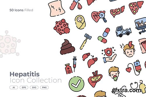 Hepatitis Filled Icon GB54D7D