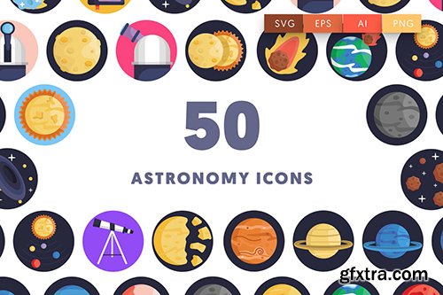 50 Astronomy Icons UCUCPCQ