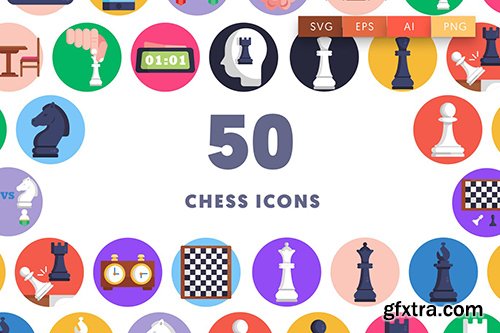 50 Chess Icons JPFRWJA