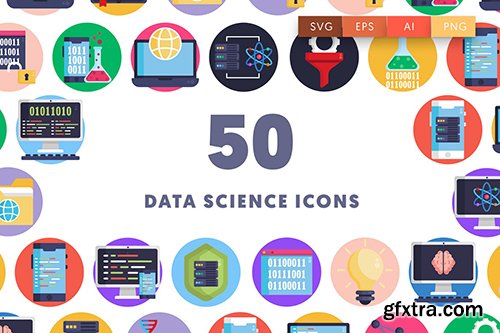 50 Data Science Icons 99WFV56