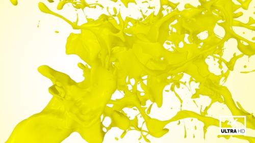 Videohive - Yellow Paint Jet Stream Splash V1 - 33134965 - 33134965