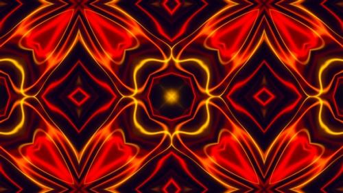 Videohive - Neon Red Line Abstract Liquid Vj Kaleidoscope Seamless Loop V1 - 33135134 - 33135134