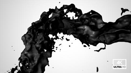 Videohive - Twisted Black Paint Splash V6 - 33135307 - 33135307