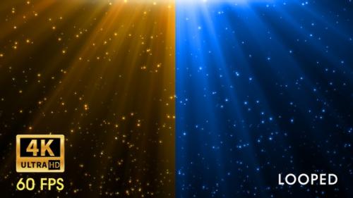 Videohive - Light Rays and Sparkling Particles - 4K Loop - 33135721 - 33135721