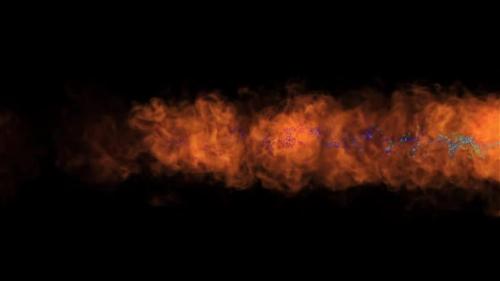 Videohive - Animation of Fire Particles on a Black Background - 33136114 - 33136114