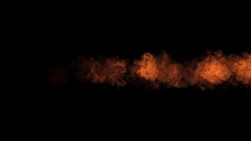 Videohive - Animation of a Fireball on a Black Background - 33136126 - 33136126