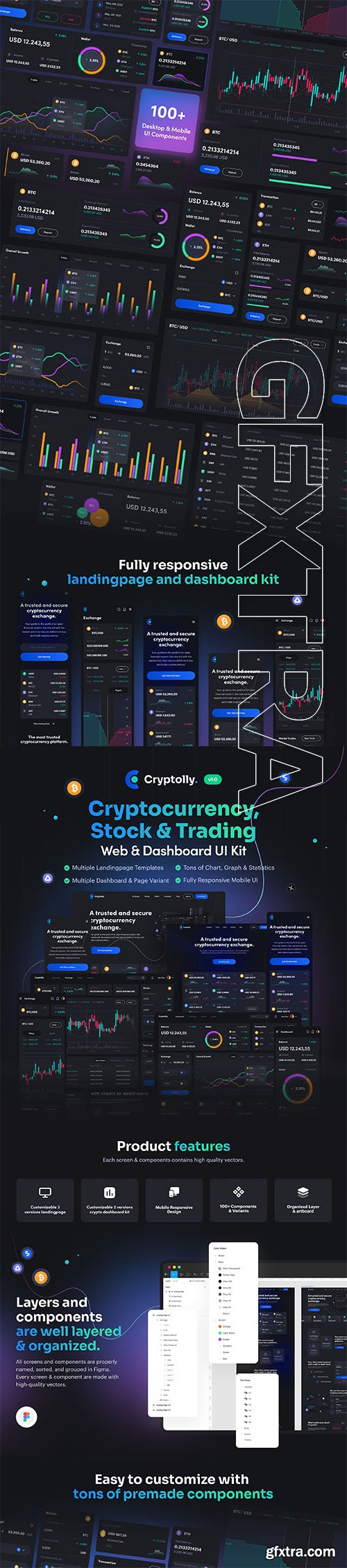 Cryptolly - Cryptocurrency Web & Dashboard UI Kit