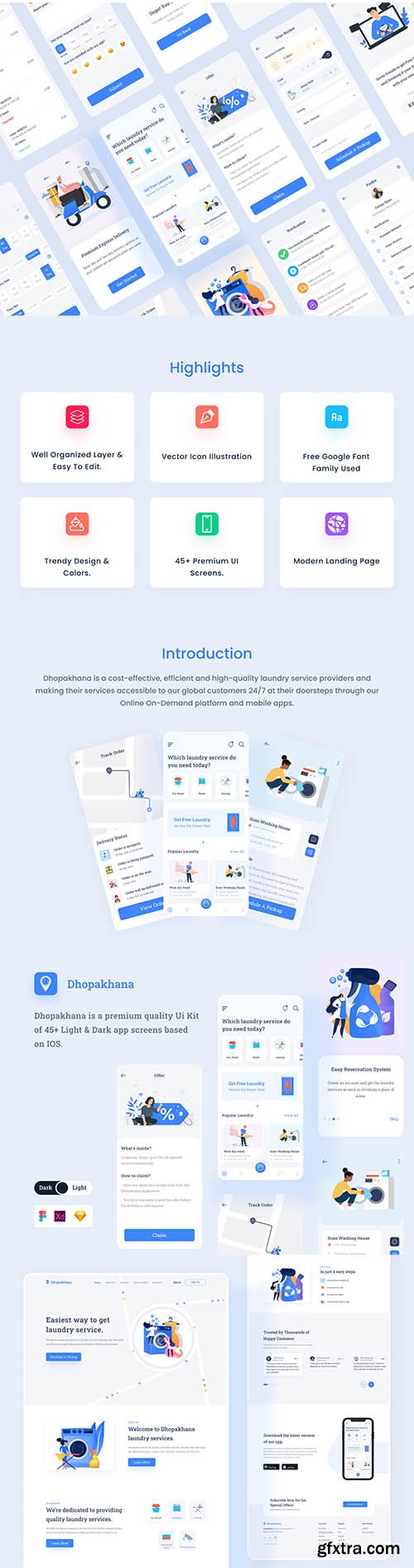 Dhopakhana - Laundry App Ui Kits