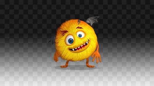 Videohive - Furry Monster Harry Simple Dance - 33140086 - 33140086