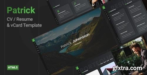 ThemeForest - Patrick v1.2.2 - CV Resume Template - 22390204