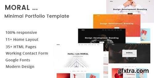 ThemeForest - Moral v1.0 - Minimal Portfolio Template - 21309354