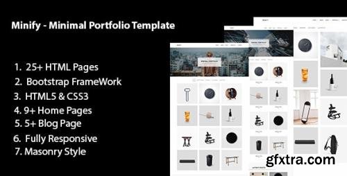 ThemeForest - Minify v1.1 - Minimal Portfolio Bootstarp Template (Update: 9 January 19) - 19359200