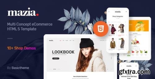 ThemeForest - Mazia v1.0 - Clean Minimal eCommerce HTML5 Template - 29902850