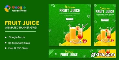 CodeCanyon - Fruit Juice Animated Banner Google Web Designer v1.0 - 33184364