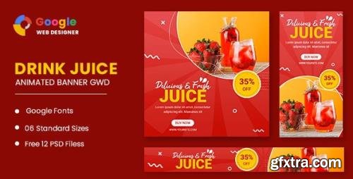 CodeCanyon - Drink Juice Animated Banner Google Web Designer v1.0 - 33184352