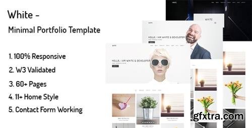 ThemeForest - White v1.1 - Minimal Portfolio Template (Update: 19 January 19) - 19700455