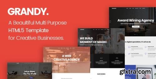 ThemeForest - Grandy v1.0 - Creative Multi Purpose Big HTML5 Template (Update: 22 October 18) - 20768083