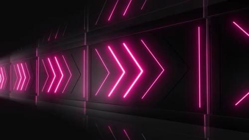 Videohive - 4k Colored Neon Arrows Loops Pack - 33133773 - 33133773