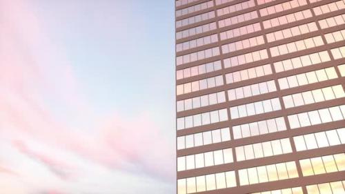 Videohive - Skyscraper building against the blue sky - 33166895 - 33166895