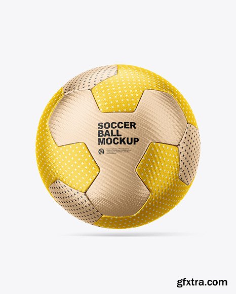 Metallic Soccer Ball Mockup 86503