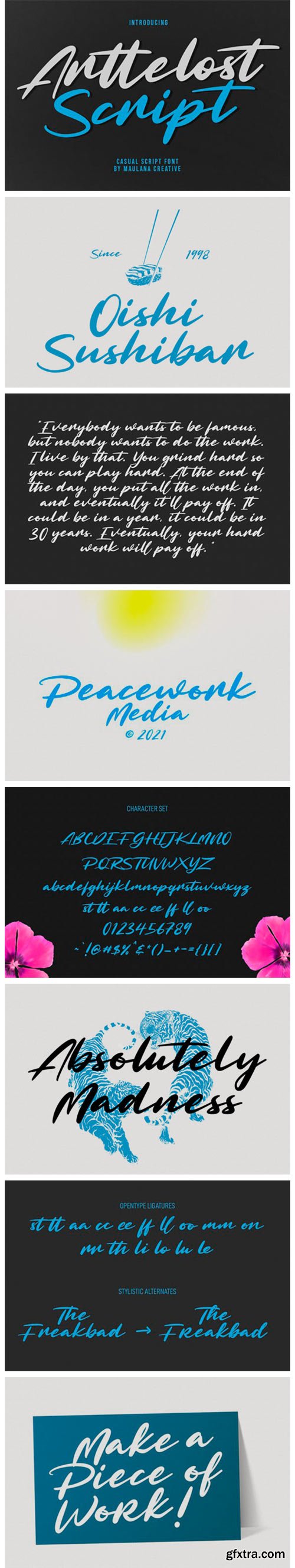 Arttelost Script Font