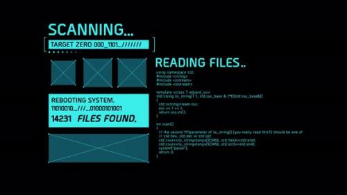 Videohive - Cyber Crime Computer Hacker Screen - 33217396 - 33217396