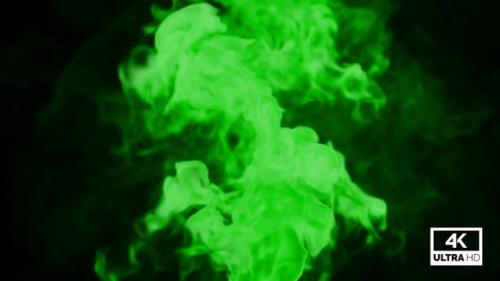 Videohive - Realistic Green Smoke Rising - 33219586 - 33219586