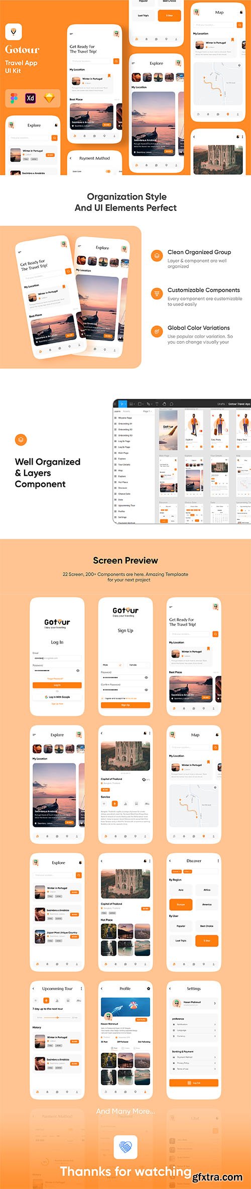 Gotour - Travel app design