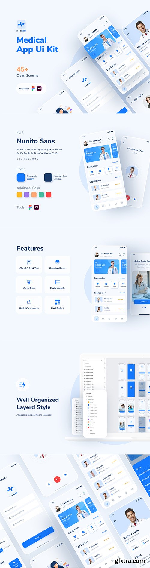 MediTalk-Medical App UI Kit