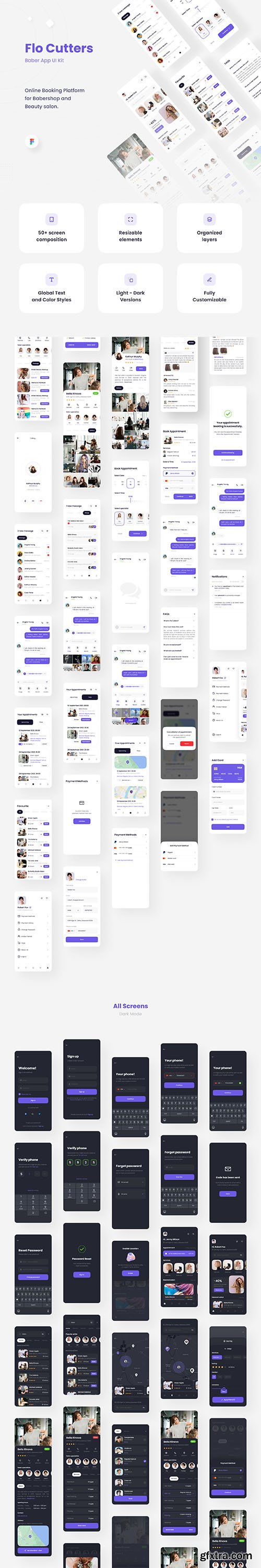 Flo Cutters - Baber App UI KIT