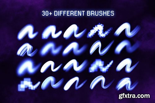 CreativeMarket - 30+ Procreate Glow Brushes 5386220